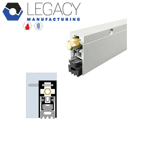 Legacy Manufacturing - 7263 - Semi-Mortised Automatic Door Bottom - 29/32" x 1-15/16" - White Powder Coat - Optional Length Legacy Manufacturing - 7263 - Semi-Mortised Automatic Door Bottom - 29/32" x 1-15/16" - White Powder Coat - Optional Length