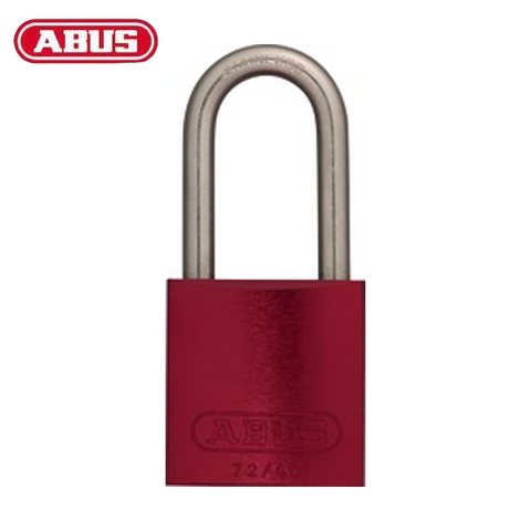 Abus - 08400 - Padlock Aluminum 72/40Hb40 - 1-1/2" Shackle - Optional Keying - Optional Finish - Optional Number Of Locks - UHS Hardware Abus - 08400 - Padlock Aluminum 72/40Hb40 - 1-1/2" Shackle - Optional Keying - Optional Finish - Optional Number Of Locks - UHS Hardware