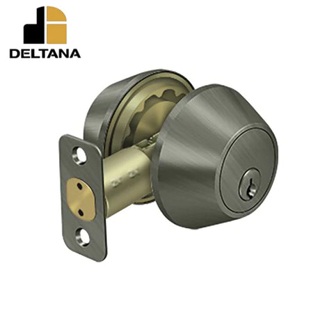 Deltana - Double Cylinder Deadbolt - Grade 3 - KA2 Heavy Duty - 2-3/8" Backset - 1 3/8" - 2" Door Thickness - Optional Finish Deltana - Double Cylinder Deadbolt - Grade 3 - KA2 Heavy Duty - 2-3/8" Backset - 1 3/8" - 2" Door Thickness - Optional Finish