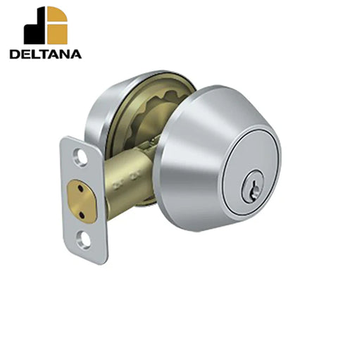 Deltana - Double Cylinder Deadbolt - Grade 3 - KA2 Heavy Duty - 2-3/8" Backset - 1 3/8" - 2" Door Thickness - Optional Finish Deltana - Double Cylinder Deadbolt - Grade 3 - KA2 Heavy Duty - 2-3/8" Backset - 1 3/8" - 2" Door Thickness - Optional Finish