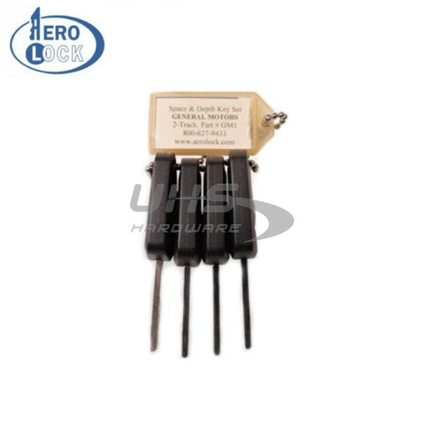 Aerolock GM HU100 10-Cut Space & Depth Keys (GM2) - UHS Hardware Aerolock GM HU100 10-Cut Space & Depth Keys (GM2) - UHS Hardware