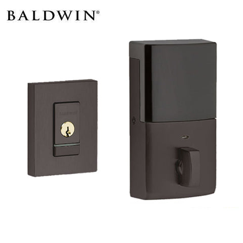Baldwin Estate Evolved - 8220.B Contemporary Electronic Deadbolt - Singl Cyl - Bluetooth - 112 - Venetian Bronze - Grade 2 - UHS Hardware Baldwin Estate Evolved - 8220.B Contemporary Electronic Deadbolt - Singl Cyl - Bluetooth - 112 - Venetian Bronze - Grade 2 - UHS Hardware