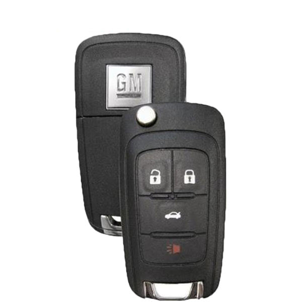 2010-2019 GMC Chevrolet Buick / 4-Button Flip Key / PN: 5913396 / OHT01060512 (Strattec) - UHS Hardware 2010-2019 GMC Chevrolet Buick / 4-Button Flip Key / PN: 5913396 / OHT01060512 (Strattec) - UHS Hardware