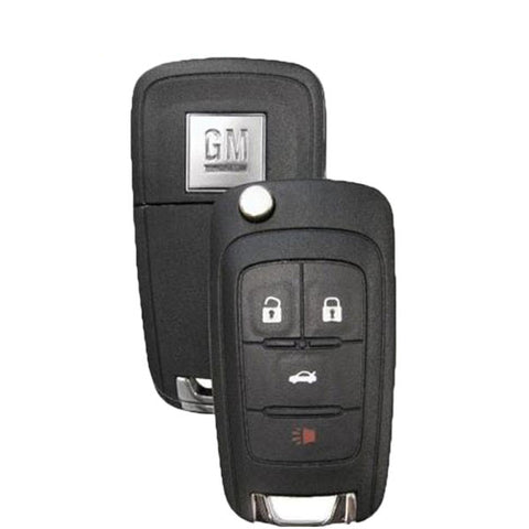 2010-2019 GMC Chevrolet Buick / 4-Button Flip Key / PN: 5913396 / OHT01060512 (Strattec) - UHS Hardware 2010-2019 GMC Chevrolet Buick / 4-Button Flip Key / PN: 5913396 / OHT01060512 (Strattec) - UHS Hardware