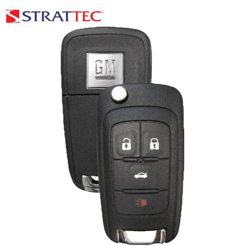 2010-2019 GMC Chevrolet Buick / 4-Button Flip Key / PN: 5913396 / OHT01060512 (Strattec) - UHS Hardware 2010-2019 GMC Chevrolet Buick / 4-Button Flip Key / PN: 5913396 / OHT01060512 (Strattec) - UHS Hardware