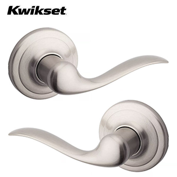 Kwikset - 720TNL - Tustin Lever - Round Rose - Passage - 15 - Satin Nickel - UHS Hardware Kwikset - 720TNL - Tustin Lever - Round Rose - Passage - 15 - Satin Nickel - UHS Hardware
