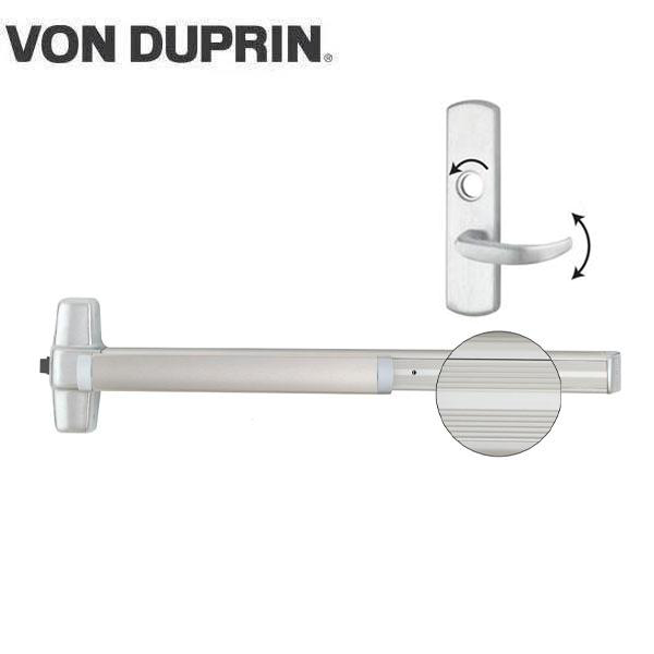 Von Duprin - 99L-17 3 - Rim Exit Device with Classroom Lever - Grooved - Aluminum - 3 Foot - UHS Hardware Von Duprin - 99L-17 3 - Rim Exit Device with Classroom Lever - Grooved - Aluminum - 3 Foot - UHS Hardware