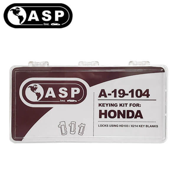 1990-2003 Honda Acura / HD103 / X214 / 8 Cut / Keying Tumbler Kit / A-19-104 (ASP) - UHS Hardware 1990-2003 Honda Acura / HD103 / X214 / 8 Cut / Keying Tumbler Kit / A-19-104 (ASP) - UHS Hardware