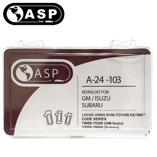 2004-2019 GM / Subaru / B110 / Keying Tumbler Kit / A-24-103 (ASP) - UHS Hardware 2004-2019 GM / Subaru / B110 / Keying Tumbler Kit / A-24-103 (ASP) - UHS Hardware