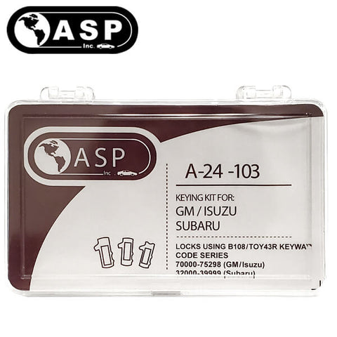 2004-2019 GM / Subaru / B110 / Keying Tumbler Kit / A-24-103 (ASP) - UHS Hardware 2004-2019 GM / Subaru / B110 / Keying Tumbler Kit / A-24-103 (ASP) - UHS Hardware