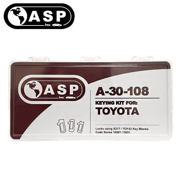 1992-2019 Toyota Scion Subaru / X217 / TR47 / 8 Cut / Keying Tumbler Kit / A-30-108 (ASP) - UHS Hardware 1992-2019 Toyota Scion Subaru / X217 / TR47 / 8 Cut / Keying Tumbler Kit / A-30-108 (ASP) - UHS Hardware