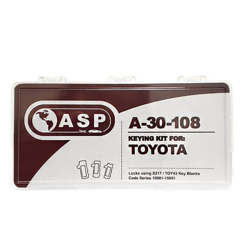1992-2019 Toyota Scion Subaru / X217 / TR47 / 8 Cut / Keying Tumbler Kit / A-30-108 (ASP) - UHS Hardware 1992-2019 Toyota Scion Subaru / X217 / TR47 / 8 Cut / Keying Tumbler Kit / A-30-108 (ASP) - UHS Hardware