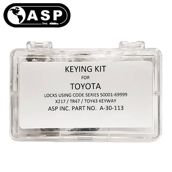 1994-2019 Toyota / X217 / TR47 / 10 Cut / Keying Tumbler Kit / A-30-113 (ASP) - UHS Hardware 1994-2019 Toyota / X217 / TR47 / 10 Cut / Keying Tumbler Kit / A-30-113 (ASP) - UHS Hardware