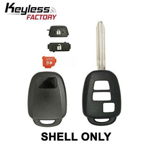 2012-2017 Toyota Scion / 3-Button Remote Head Key SHELL / TR47 / MOZB52TH, GQ4-52T, HYQ12BDM (RHS-TOY-1375) - UHS Hardware 2012-2017 Toyota Scion / 3-Button Remote Head Key SHELL / TR47 / MOZB52TH, GQ4-52T, HYQ12BDM (RHS-TOY-1375) - UHS Hardware