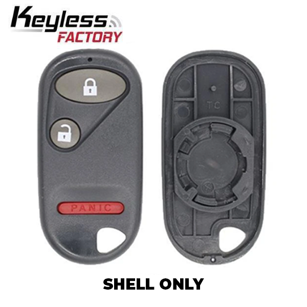 2000-2011 Honda Keyless Entry Remote SHELL for OUCG8D-344H-A - Black (RHS-HON-103) - UHS Hardware 2000-2011 Honda Keyless Entry Remote SHELL for OUCG8D-344H-A - Black (RHS-HON-103) - UHS Hardware