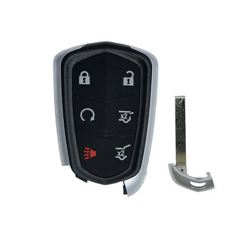 2014-2019 Cadillac / 6-Button Smart Key SHELL for HYQ2AB, HYQ2EB (SKS-CAD-014) - UHS Hardware 2014-2019 Cadillac / 6-Button Smart Key SHELL for HYQ2AB, HYQ2EB (SKS-CAD-014) - UHS Hardware