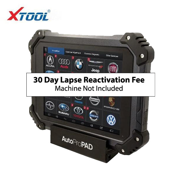 AutoProPAD 30 Day Lapse Reactivation Fee - ( machine sold separately ) - UHS Hardware AutoProPAD 30 Day Lapse Reactivation Fee - ( machine sold separately ) - UHS Hardware
