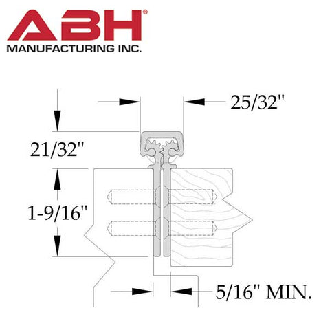 ABH - A110 - Continuous Gear Hinge - Full Mortise - 83" length - Clear Aluminum - Grade 1 - UHS Hardware ABH - A110 - Continuous Gear Hinge - Full Mortise - 83" length - Clear Aluminum - Grade 1 - UHS Hardware