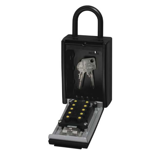 Abus - 777 C KeyGarage - Key Storage Push Button Lock Box w/ Shackle - UHS Hardware Abus - 777 C KeyGarage - Key Storage Push Button Lock Box w/ Shackle - UHS Hardware