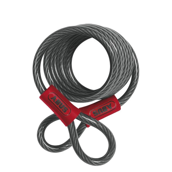 Abus - 12702 - Coiled Steel Cable - 5/16" x 6' Foot - UHS Hardware Abus - 12702 - Coiled Steel Cable - 5/16" x 6' Foot - UHS Hardware