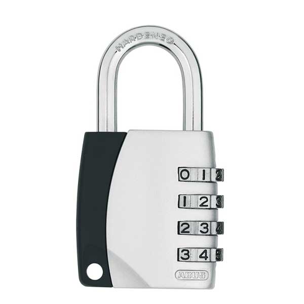 Abus - 155/40 C - Chrome - Side 4-Dial Resettable Padlock - UHS Hardware Abus - 155/40 C - Chrome - Side 4-Dial Resettable Padlock - UHS Hardware