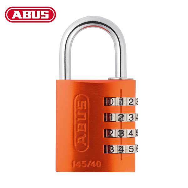 Abus - 145/40 C - Aluminum - 4-Dial Resettable Padlock - Optional Color - UHS Hardware Abus - 145/40 C - Aluminum - 4-Dial Resettable Padlock - Optional Color - UHS Hardware