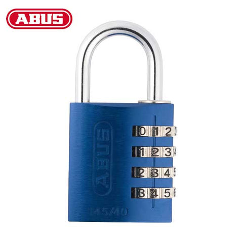 Abus - 145/40 C - Aluminum - 4-Dial Resettable Padlock - Optional Color - UHS Hardware Abus - 145/40 C - Aluminum - 4-Dial Resettable Padlock - Optional Color - UHS Hardware