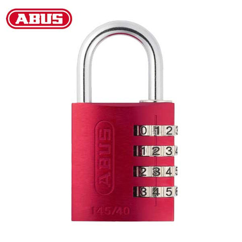 Abus - 145/40 C - Aluminum - 4-Dial Resettable Padlock - Optional Color - UHS Hardware Abus - 145/40 C - Aluminum - 4-Dial Resettable Padlock - Optional Color - UHS Hardware