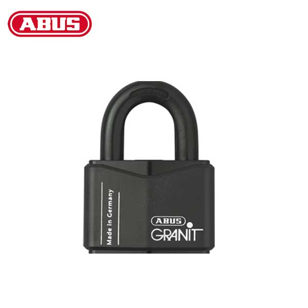 Abus - 37/70RK - Rekeyable Granit Series Steel Padlock - Black - 3-1/32" Body Width - UHS Hardware Abus - 37/70RK - Rekeyable Granit Series Steel Padlock - Black - 3-1/32" Body Width - UHS Hardware