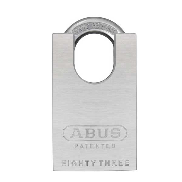 Abus - 83CS/50-300 - Chrome Plated Brass Padlock w/ Shackle Guard - S2 - Schlage C - 5/6 Pin - Rekeyable - 1-57/64" Width - UHS Hardware Abus - 83CS/50-300 - Chrome Plated Brass Padlock w/ Shackle Guard - S2 - Schlage C - 5/6 Pin - Rekeyable - 1-57/64" Width - UHS Hardware