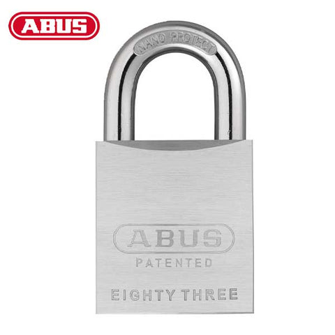 Abus - 83/55 - Hardened Steel Padlock - S2 - Optional Keyway - 5/6 Pin - Rekeyable - Optional Lock Body Width - UHS Hardware Abus - 83/55 - Hardened Steel Padlock - S2 - Optional Keyway - 5/6 Pin - Rekeyable - Optional Lock Body Width - UHS Hardware