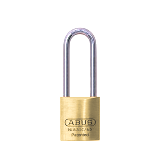 Abus - 83KnK/45HB75 - Premium Loaded Brass Padlock - S2 - KIK Key In Knob - No Cylinder - 1-27/32" Width - UHS Hardware Abus - 83KnK/45HB75 - Premium Loaded Brass Padlock - S2 - KIK Key In Knob - No Cylinder - 1-27/32" Width - UHS Hardware