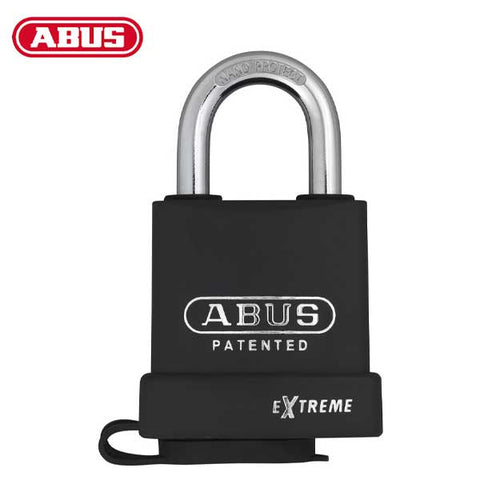 ABUS 83WP/63HB63 padlock showing the hardened steel shackle with NANO PROTECT™ coating ABUS 83WP/63HB63 padlock showing the hardened steel shackle with NANO PROTECT™ coating