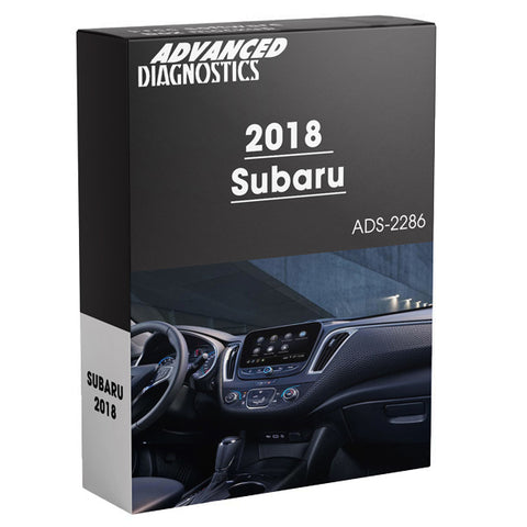 Advanced Diagnostics - ADS2286 - 2018 Subaru Key Software - US and Canada Only Advanced Diagnostics - ADS2286 - 2018 Subaru Key Software - US and Canada Only