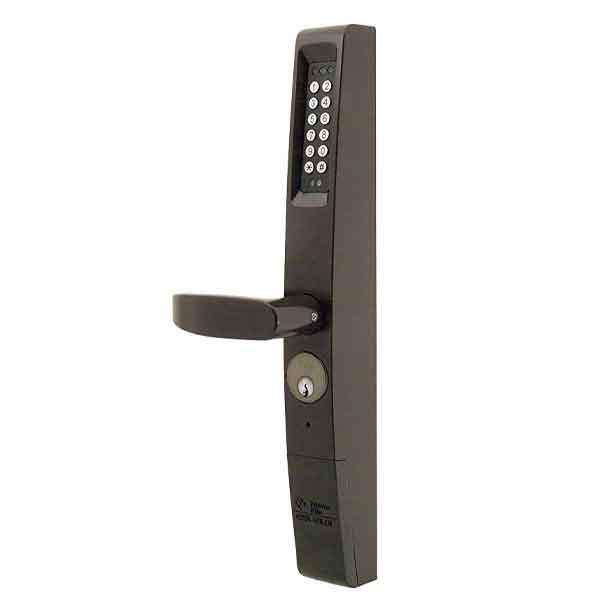 Adams Rite - eForce 3090-150 - Narrow Stile - Keyless Entry Electronic Lever Trim - Dark Bronze Anodized - UHS Hardware Adams Rite - eForce 3090-150 - Narrow Stile - Keyless Entry Electronic Lever Trim - Dark Bronze Anodized - UHS Hardware
