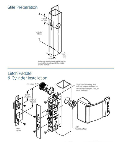Adams Rite - Steel Hawk 4300 E-Latch - Electrified Deadlatch -1-1/8" Backset - Surface Mount - Std Jamb - Dark Bronze - 12 /16 / 24 VDC - UHS Hardware Adams Rite - Steel Hawk 4300 E-Latch - Electrified Deadlatch -1-1/8" Backset - Surface Mount - Std Jamb - Dark Bronze - 12 /16 / 24 VDC - UHS Hardware