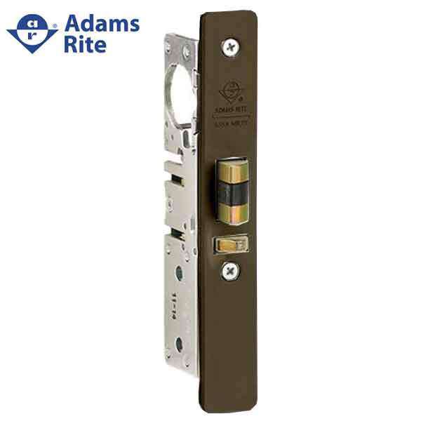 Adams Rite - 4510 - Standard Duty Deadlatch - 1-1/8" Backset - LH /RHR - FLT/ST - Flat Faceplate - Dark Bronze - Metal Door - UHS Hardware Adams Rite - 4510 - Standard Duty Deadlatch - 1-1/8" Backset - LH /RHR - FLT/ST - Flat Faceplate - Dark Bronze - Metal Door - UHS Hardware