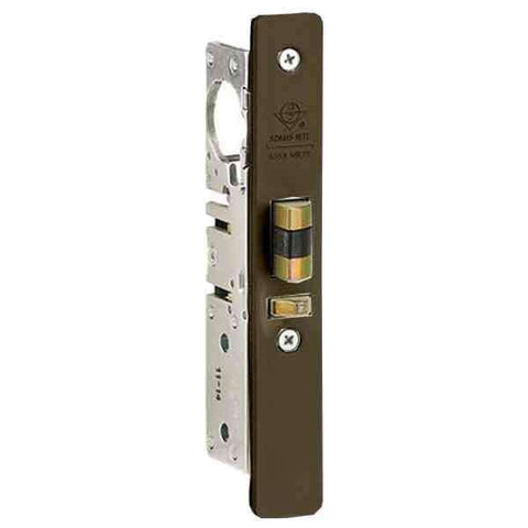 Adams Rite - 4510 - Standard Duty Deadlatch - 1-1/8" Backset - LH /RHR - FLT/ST - Flat Faceplate - Dark Bronze - Metal Door - UHS Hardware Adams Rite - 4510 - Standard Duty Deadlatch - 1-1/8" Backset - LH /RHR - FLT/ST - Flat Faceplate - Dark Bronze - Metal Door - UHS Hardware