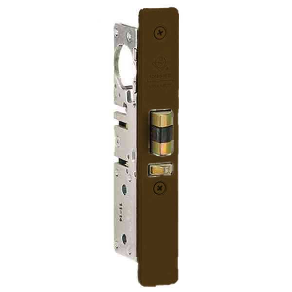 Adams Rite - 4510 - Standard Duty Deadlatch - 7/8" Backset - LH /RHR - Mortised 2-5/8" - Flat Faceplate - Dark Bronze - Metal Door - UHS Hardware Adams Rite - 4510 - Standard Duty Deadlatch - 7/8" Backset - LH /RHR - Mortised 2-5/8" - Flat Faceplate - Dark Bronze - Metal Door - UHS Hardware