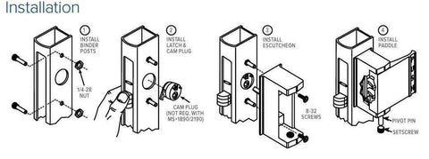 Adams Rite - 4590 - Deadlatch Paddle Handle - Pull to Left - 1-3/4" Door - Aluminum Anodized - for 4300/4500/4900 Deadlatches - UHS Hardware Adams Rite - 4590 - Deadlatch Paddle Handle - Pull to Left - 1-3/4" Door - Aluminum Anodized - for 4300/4500/4900 Deadlatches - UHS Hardware