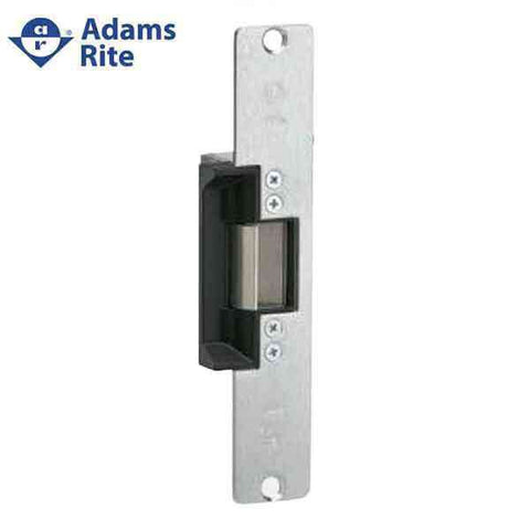 Adams Rite - 7110 - Electric Strike for Adams Rite & Cylindrical Locks - Satin Chrome - Fail Secure - 1-7/16" x 7-15/16" - Flat Radius Plate - 12VDC - UHS Hardware Adams Rite - 7110 - Electric Strike for Adams Rite & Cylindrical Locks - Satin Chrome - Fail Secure - 1-7/16" x 7-15/16" - Flat Radius Plate - 12VDC - UHS Hardware