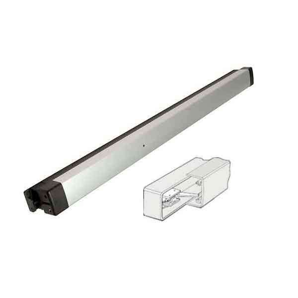 Adams Rite - 8099 - Narrow Stile - Electrified Surface Exit Device - Dummy Function - (M1) Monitor Switch - 36" - Anodized Aluminum - UHS Hardware Adams Rite - 8099 - Narrow Stile - Electrified Surface Exit Device - Dummy Function - (M1) Monitor Switch - 36" - Anodized Aluminum - UHS Hardware