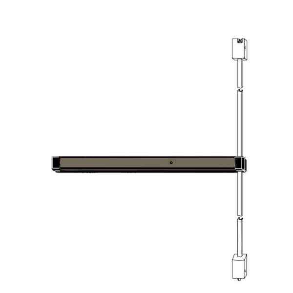 Adams Rite - 8222 - Narrow Stile - Surface Vertical Rod Exit Device - 36" - Anodized Dark Bronze - UHS Hardware Adams Rite - 8222 - Narrow Stile - Surface Vertical Rod Exit Device - 36" - Anodized Dark Bronze - UHS Hardware