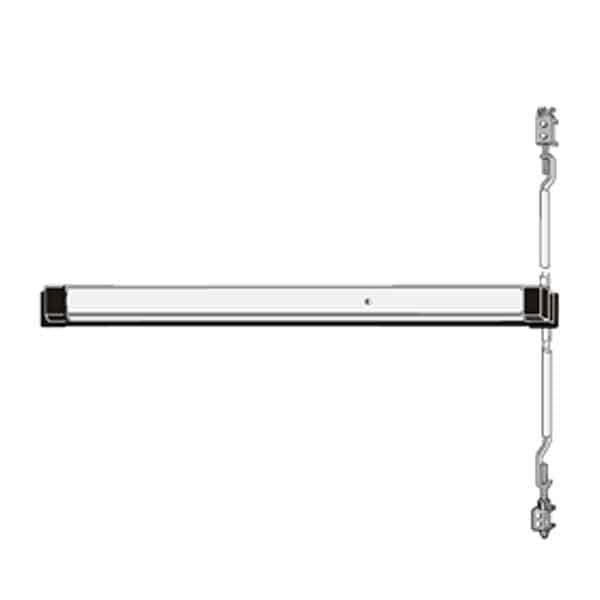 Adams Rite - 8611 - Narrow Stile - Concealed Vertical Rod Exit Device - 36" - Motorized Latch Retraction - Anodized Aluminum - UHS Hardware