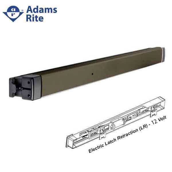 Adams Rite - 8802EL - Narrow Stile - Electric Rim Exit Device - 36" - Anodized Dark Bronze - Electric Latch Retraction (LR) - 12 Volt - UHS Hardware Adams Rite - 8802EL - Narrow Stile - Electric Rim Exit Device - 36" - Anodized Dark Bronze - Electric Latch Retraction (LR) - 12 Volt - UHS Hardware