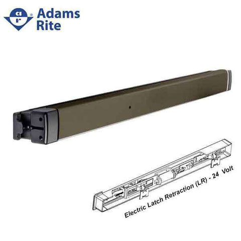 Adams Rite - 8802EL - Narrow Stile - Electric Rim Exit Device - 36" - Anodized Dark Bronze - Electric Latch Retraction (LR) - 24 Volt - UHS Hardware Adams Rite - 8802EL - Narrow Stile - Electric Rim Exit Device - 36" - Anodized Dark Bronze - Electric Latch Retraction (LR) - 24 Volt - UHS Hardware