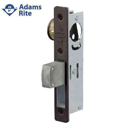 Adams Rite - MS Deadlock - MS1850S - 1-1/8" Backset - ANSI Size - Straight Bolt - Flat Faceplate - Dark Bronze - Metal Door - UHS Hardware Adams Rite - MS Deadlock - MS1850S - 1-1/8" Backset - ANSI Size - Straight Bolt - Flat Faceplate - Dark Bronze - Metal Door - UHS Hardware
