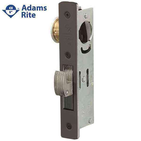 Adams Rite - MS Deadlock - MS1850S-35X - 1-1/8" Backset - ANSI Size - Hook Bolt - Flat Faceplate - Dark Bronze - Metal Door - UHS Hardware Adams Rite - MS Deadlock - MS1850S-35X - 1-1/8" Backset - ANSI Size - Hook Bolt - Flat Faceplate - Dark Bronze - Metal Door - UHS Hardware