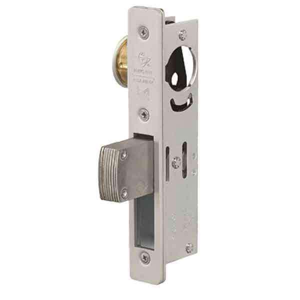 Adams Rite - MS Deadlock - MS1851S - 1-1/8" Backset - ANSI Size - Straight Bolt - Radial Faceplate - Aluminum - Metal Door - UHS Hardware Adams Rite - MS Deadlock - MS1851S - 1-1/8" Backset - ANSI Size - Straight Bolt - Radial Faceplate - Aluminum - Metal Door - UHS Hardware