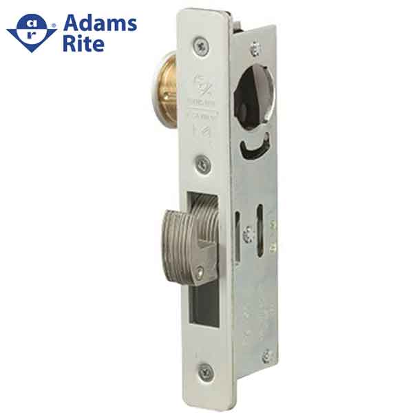 Adams Rite - MS Deadlock - MS1850SN-45X - 1-1/2" Backset - ANSI Size - Hook Bolt - Flat Faceplate - Aluminum - Metal / Wood Door - UHS Hardware Adams Rite - MS Deadlock - MS1850SN-45X - 1-1/2" Backset - ANSI Size - Hook Bolt - Flat Faceplate - Aluminum - Metal / Wood Door - UHS Hardware
